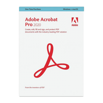 Adobe Acrobat Pro 2020 PL Win/Mac Uaktualnienie – licencja rządowa - Bezterminowa