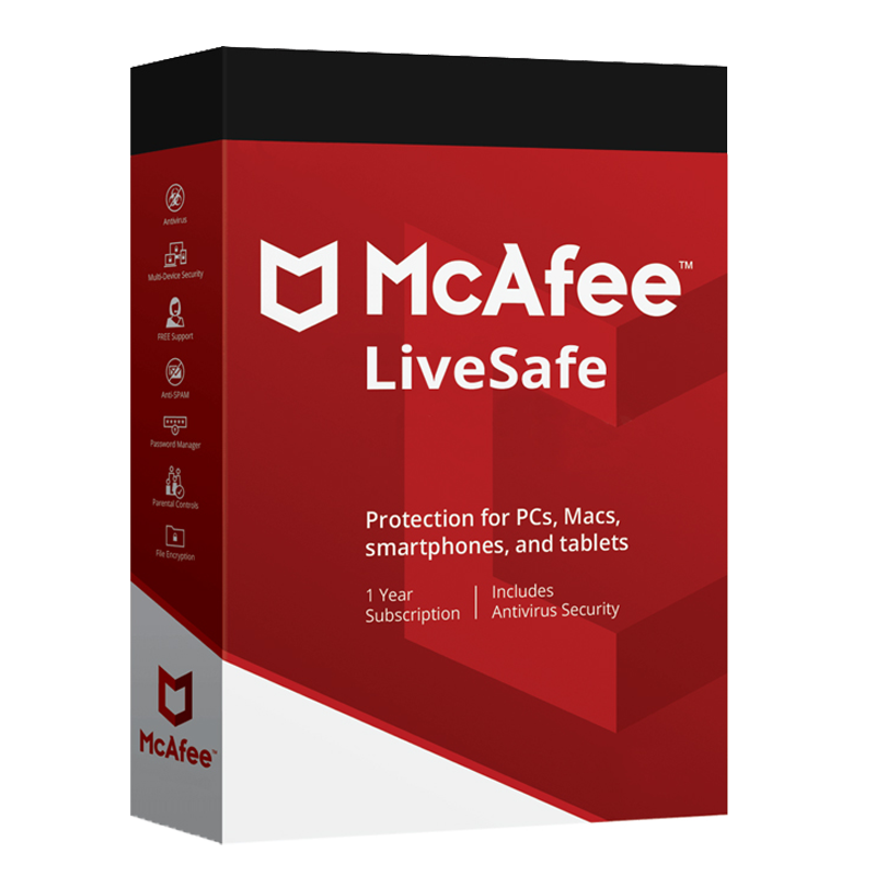 McAfee LiveSafe bez limitu urządzeń