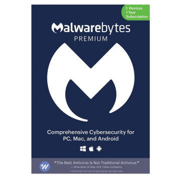 Malwarebytes Premium (1 urządzenie, 12 miesięcy)