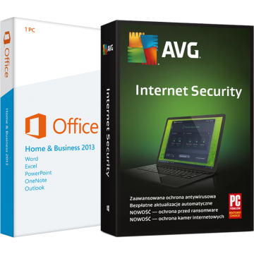 Microsoft Office 2013 Home & Business + AVG Internet Security