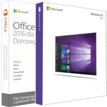 Microsoft Windows 10 Professional + Office 2016 Home & Business