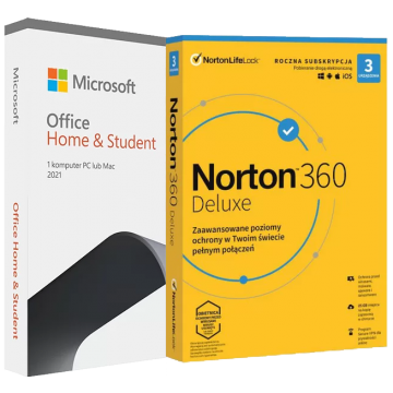 Microsoft Office 2021 Home & Student + Norton 360 Deluxe