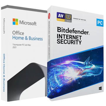 Microsoft Office 2021 Home & Business + Bitdefender Internet Security