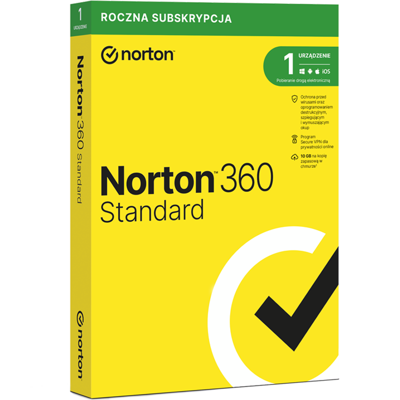 Norton 360 Standard (1 stanowisko, 12 miesięcy)