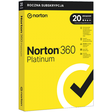 Norton 360 Platinum (20 stanowisk, 12 miesięcy)