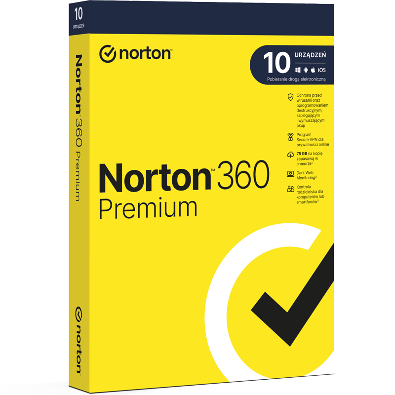 Norton 360 Premium (10 stanowisk, 36 miesięcy)