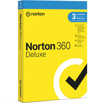 Norton 360 Deluxe (3 stanowiska, 24 miesiące)