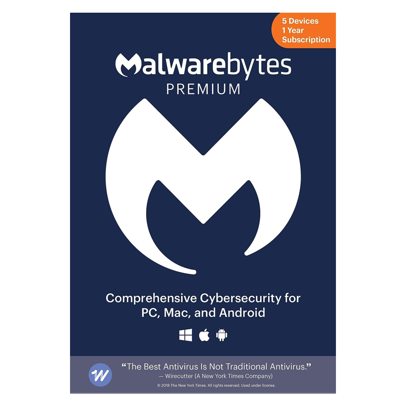 Malwarebytes Standard (5 urządzeń, 12 miesięcy)