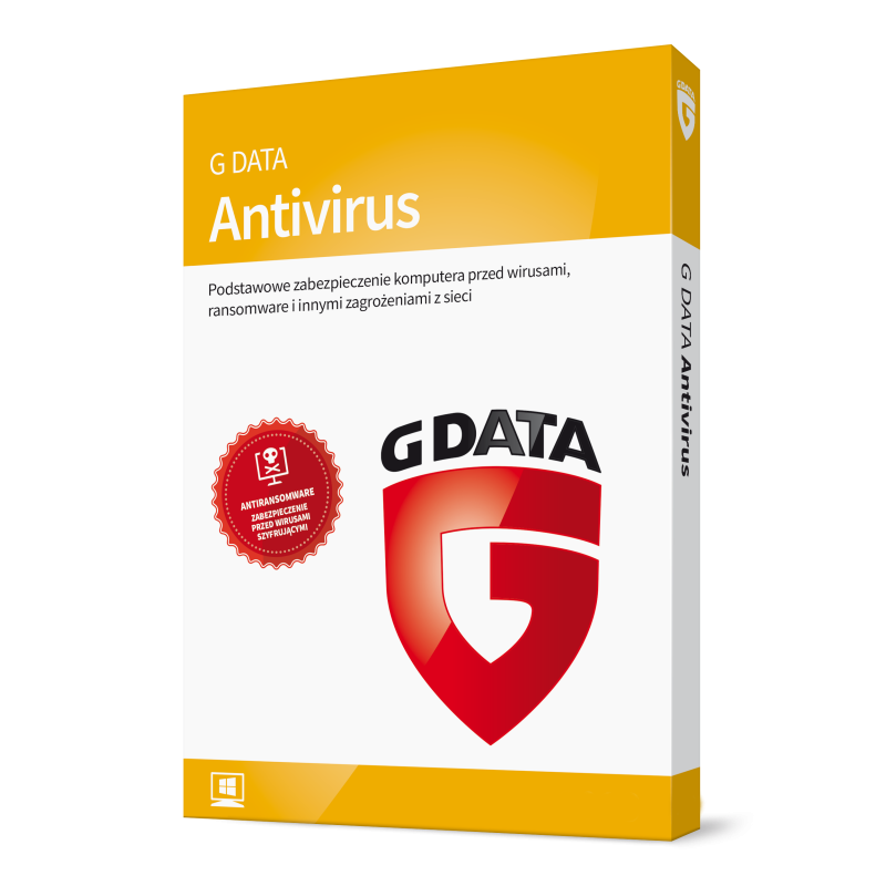 G DATA AntiVirus (3 stanowiska, 36 miesięcy) - odnowienie