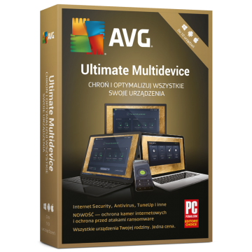 AVG Ultimate MultiDevice (10 stanowisk, 36 miesięcy)