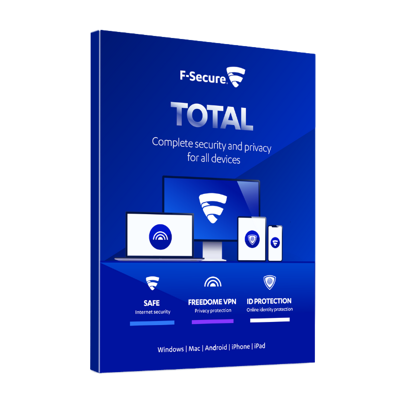F-Secure Total Security & VPN (5 stanowisk, 12 miesięcy)
