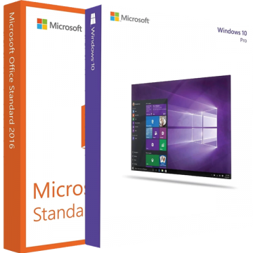 Microsoft Windows 10 Professional + Microsoft Office 2016 Standard