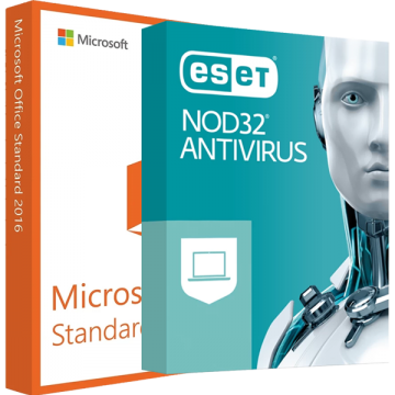 Microsoft Office 2016 Standard + ESET NOD32 Antivirus