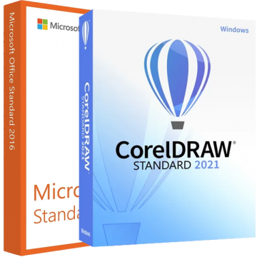 Microsoft Office 2016 Standard + CorelDRAW Standard 2021