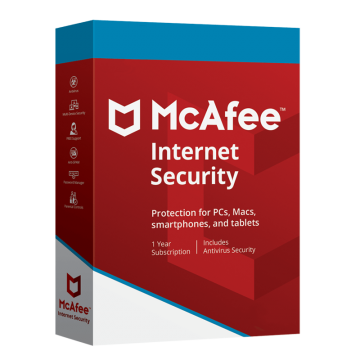 McAfee Internet Security (1 stanowisko, 12 miesięcy)