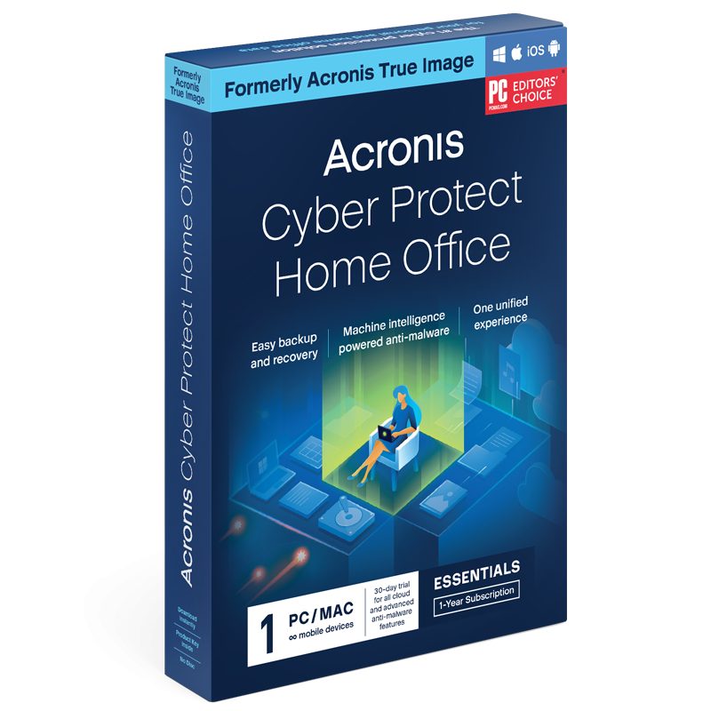 Acronis Cyber Protect Home Office Essentials (1 stanowisko, 12 miesięcy)