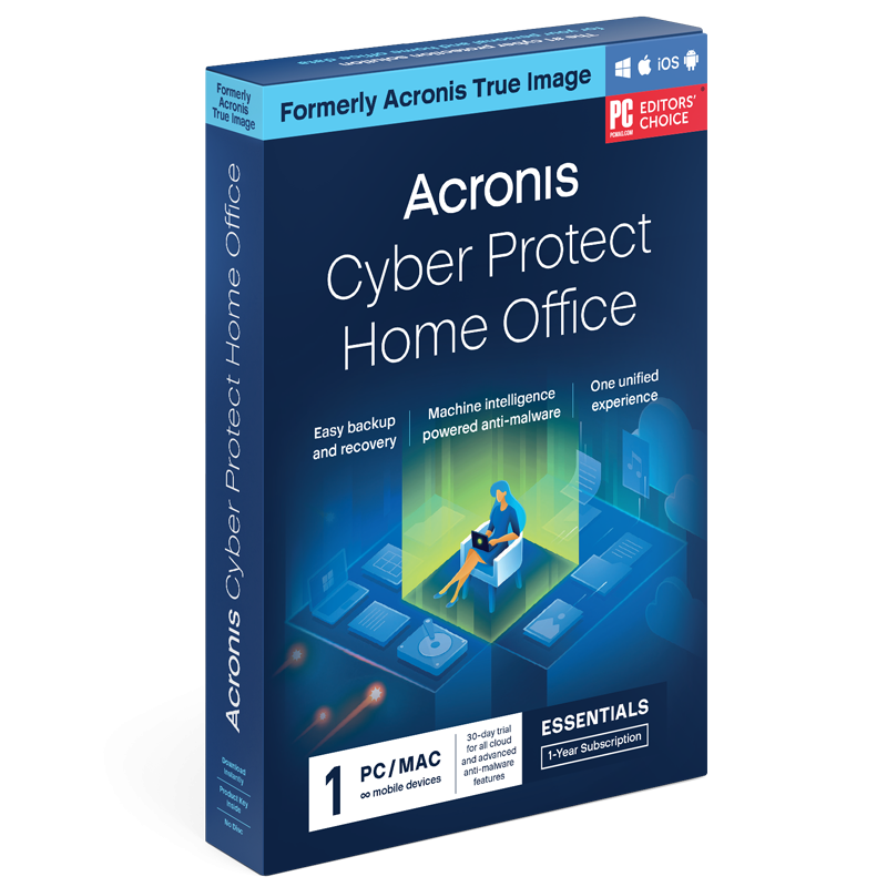 Acronis Cyber Protect Home Office Essentials (5 stanowisk, 12 miesięcy)