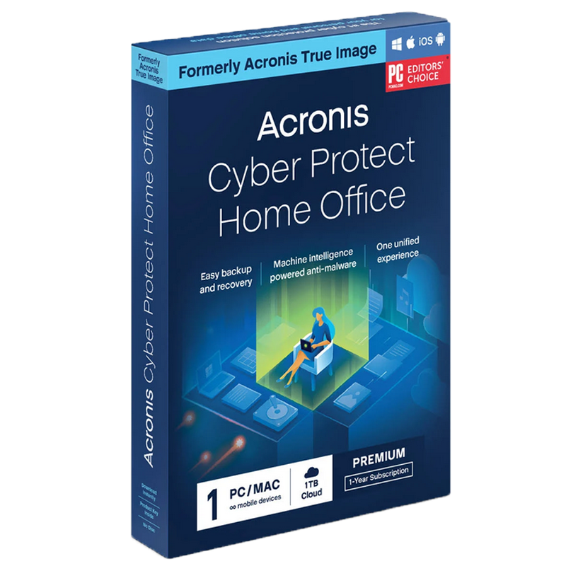 Acronis Cyber Protect Home Office Premium (5 stanowisk, 12 miesięcy) + 1 TB