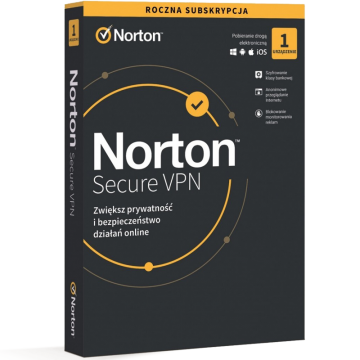 Norton Secure VPN (1 stanowisko, 12 miesięcy)