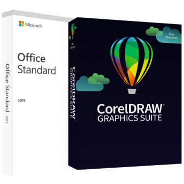 CorelDRAW Graphics Suite 2024 (WIN/MAC) + Microsoft Office 2019 Standard