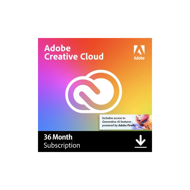 Adobe Creative Cloud All Apps MULTI Win/Mac – licencja na subskrypcję (3 lata) – 1 użytkownik ESD
