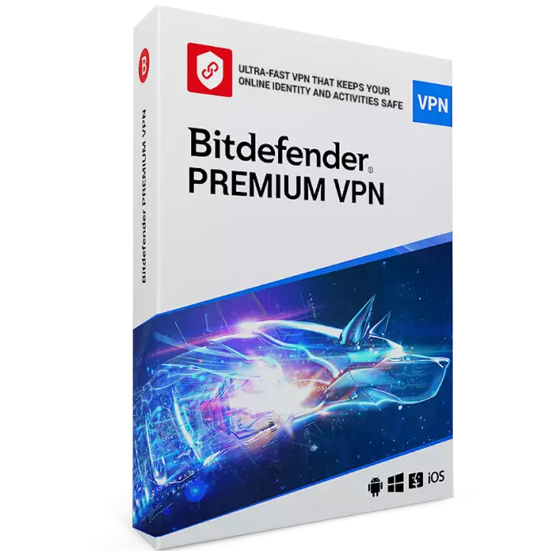 Bitdefender Premium VPN (10 stanowisk, 12 miesięcy)
