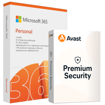 Microsoft 365 Personal + Avast Premium Security
