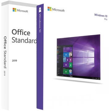 Microsoft Windows 10 Professional + Office 2019 Standard