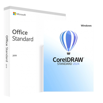 Microsoft Office 2019 Standard + CorelDRAW Standard 2024