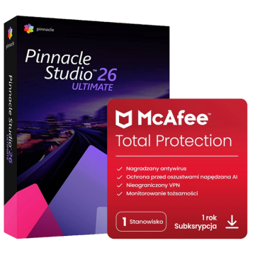 Corel Pinnacle Studio 26 Ultimate + McAfee Total Protection