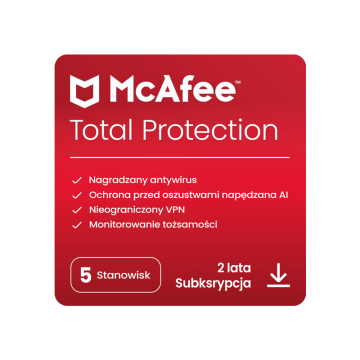 McAfee Total Protection (5 stanowisk, 24 miesiące)