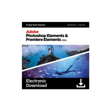 Adobe Photoshop & Premiere Elements 2026 MULTI Win/Mac – licencja czasowa (3 lata) ESD