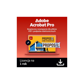 Adobe Acrobat DC Pro MULTI Win/Mac – licencja na subskrypcję (1 rok) – 1 użytkownik ESD