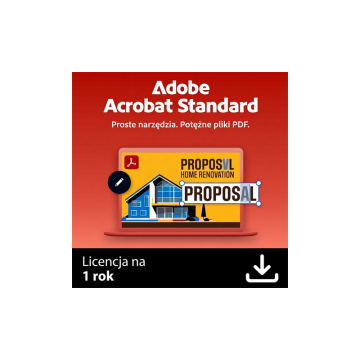 Adobe Acrobat DC Standard MULTI Win/Mac – licencja na subskrypcję (1 rok) – 1 użytkownik ESD