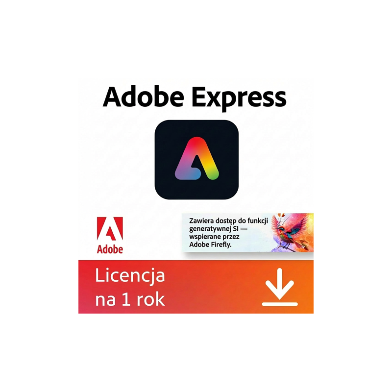 Adobe Express Premium Win/Mac – licencja na subskrypcję (1 rok) – 1 użytkownik ESD