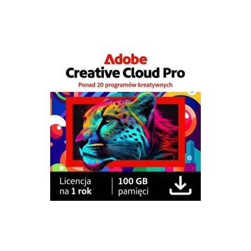 Adobe Creative Cloud Pro MULTI Win/Mac – licencja na subskrypcję (1 rok) – 1 użytkownik ESD
