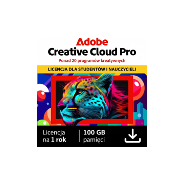 Adobe Creative Cloud Pro Student and Teacher Edition MULTI Win/Mac – licencja na subskrypcję (1 rok) – 1 użytkownik ESD