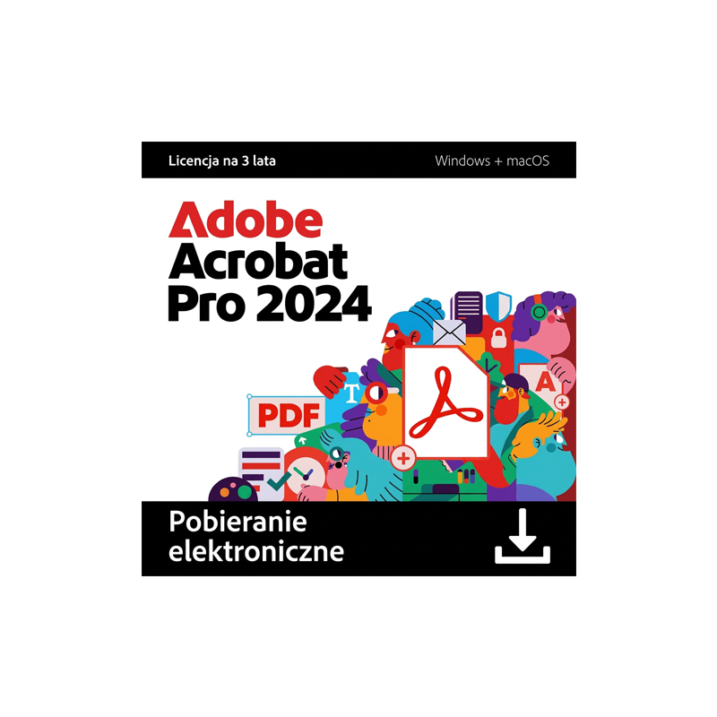 Adobe Acrobat Pro 2024 MULTI Win/Mac – licencja czasowa (3 lata) ESD