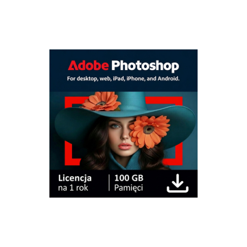 Adobe Photoshop CC MULTI Win/Mac – licencja na subskrypcję (1 rok) – 1 użytkownik ESD