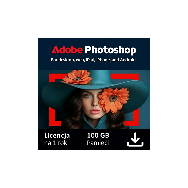 Adobe Photoshop CC MULTI Win/Mac – licencja na subskrypcję (1 rok) – 1 użytkownik ESD