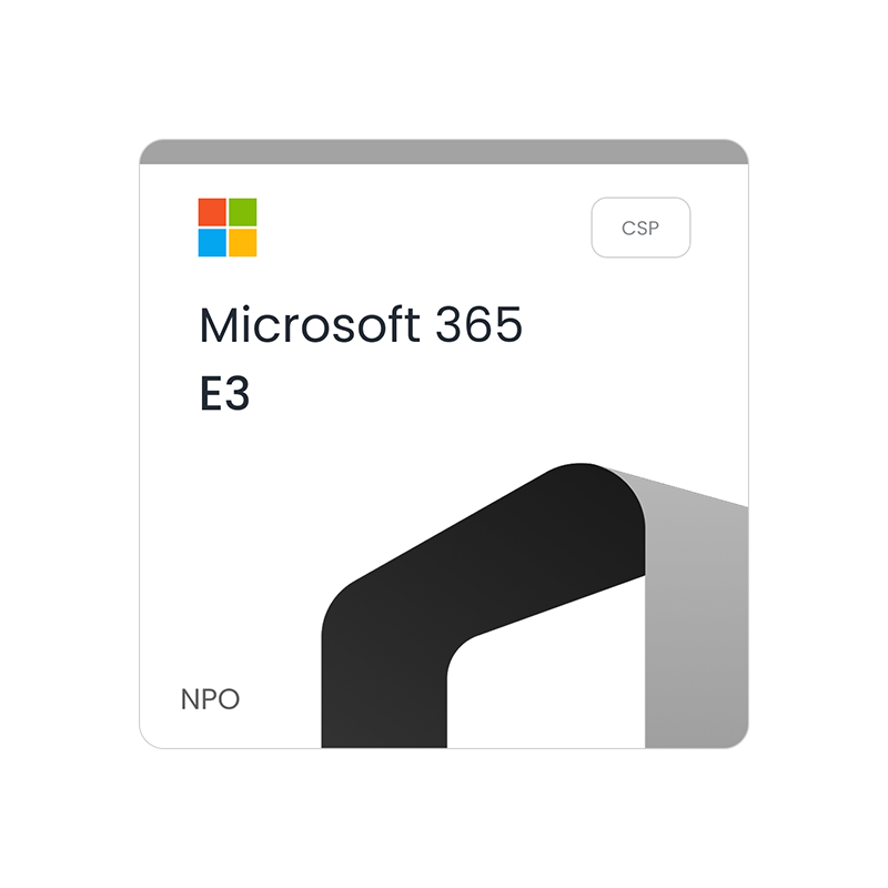 Microsoft 365 E3 NCE CSP - Non profit - 1 rok
