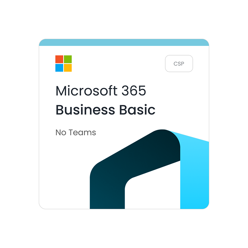 Microsoft 365 Business Basic (no Teams) NCE CSP - 1 rok