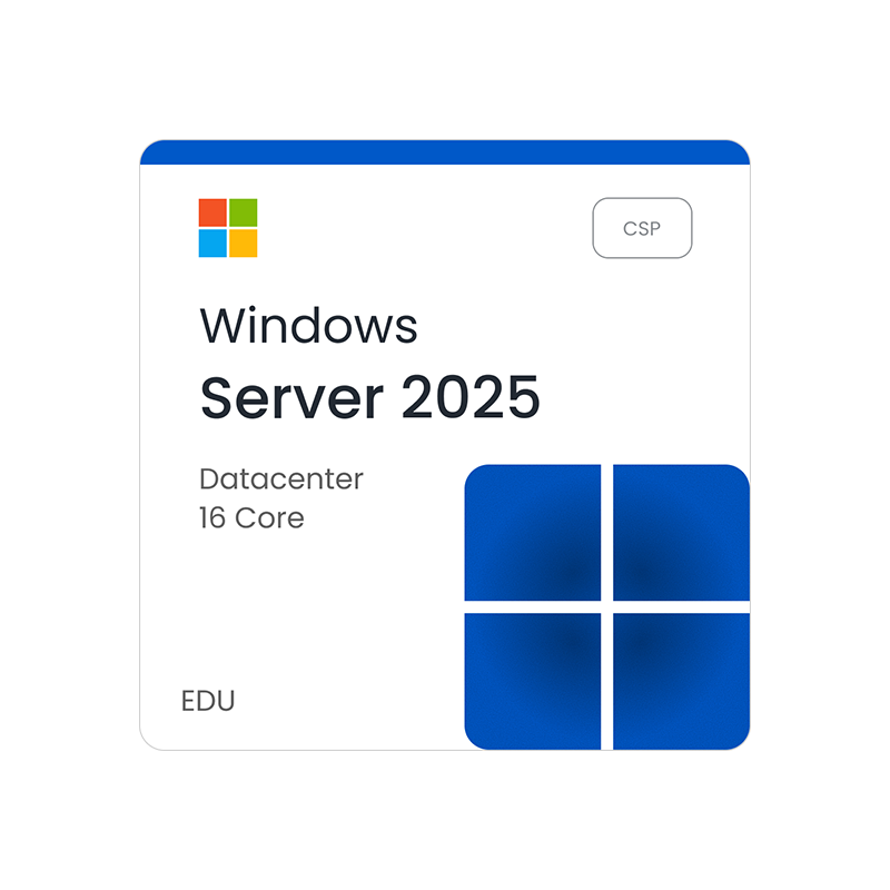 Microsoft Windows Server 2025 Datacenter (16 Core) - CSP - EDU
