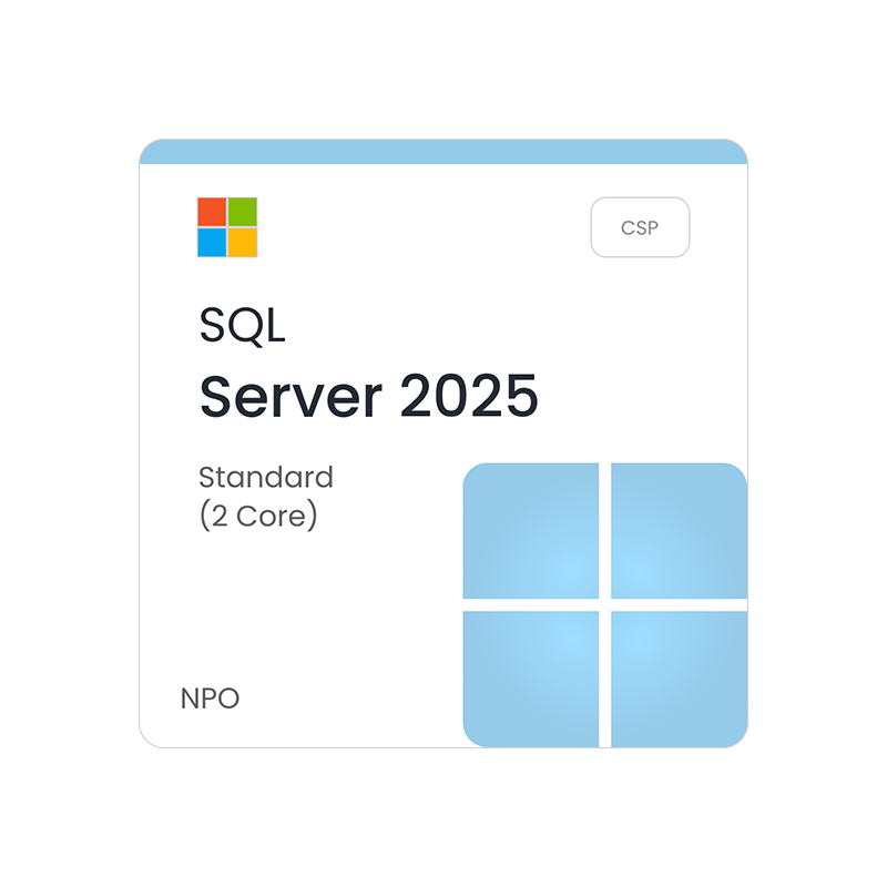 Microsoft SQL Server 2025 Standard (2 Core) - CSP - NPO