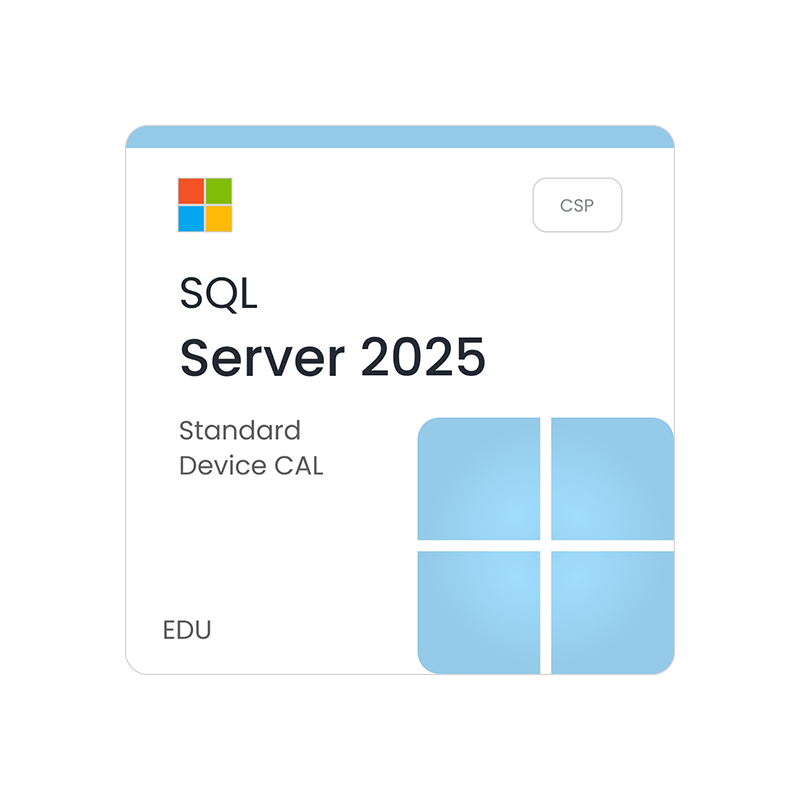 Microsoft SQL Server 2025 Standard - CSP - EDU - 1 Device CAL