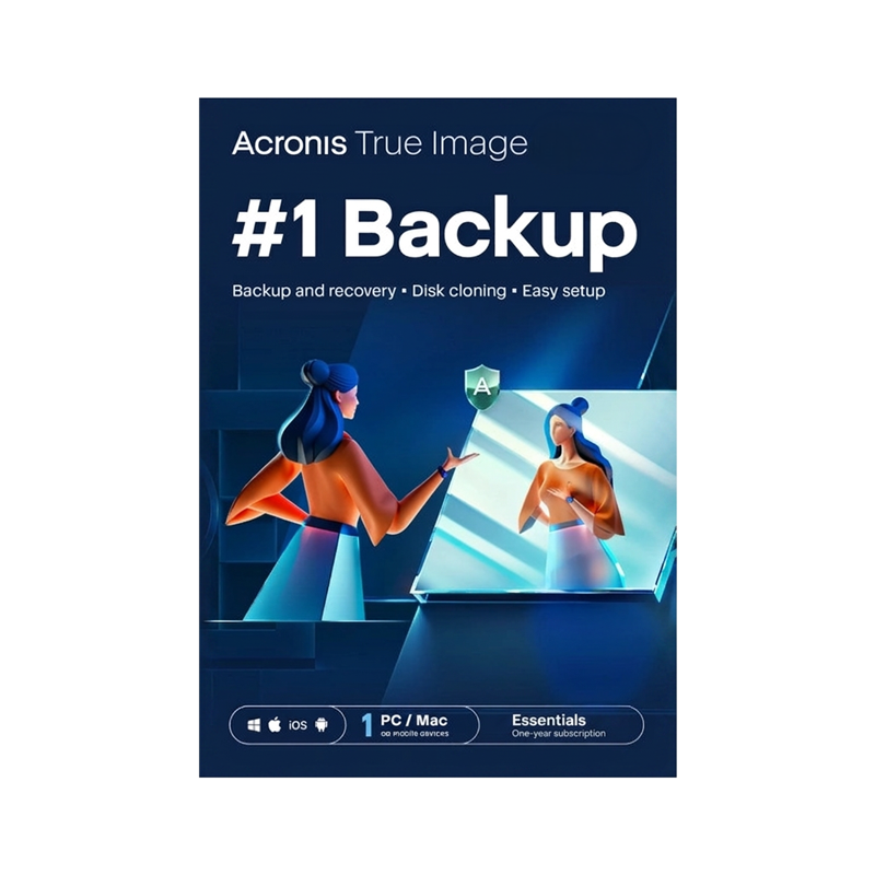 Acronis True Image Essentials (1 stanowisko, 12 miesięcy)