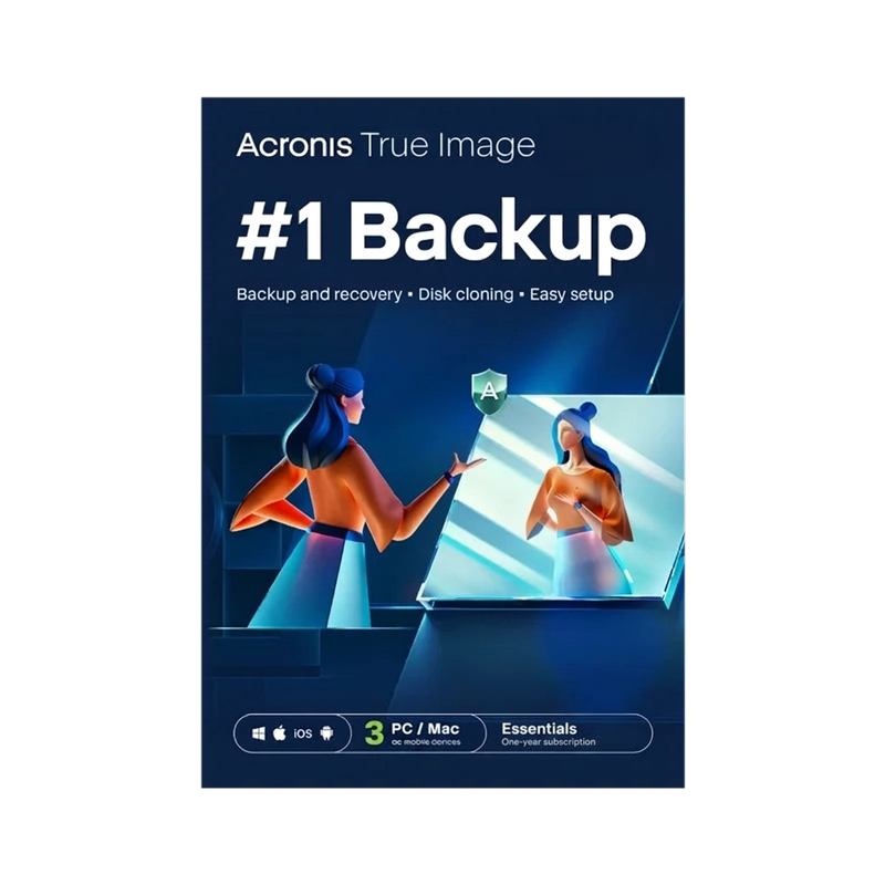 Acronis True Image Essentials (3 stanowiska, 12 miesięcy)