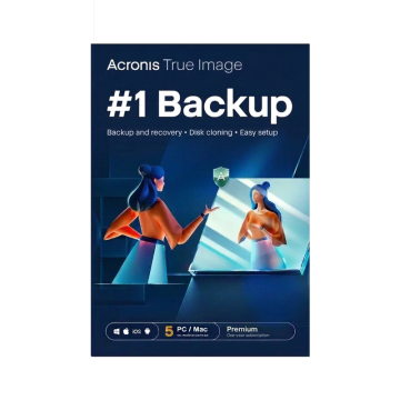 Acronis True Image Premium (5 stanowisk, 12 miesięcy) + 1 TB