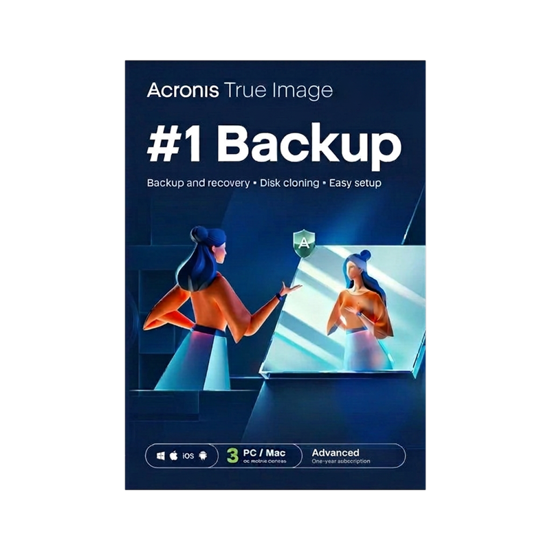 Acronis True Image Advanced (3 stanowiska, 12 miesięcy) + 50 GB