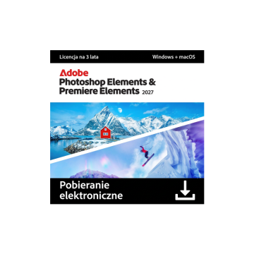 Adobe Photoshop & Premiere Elements 2027 MULTI Win/Mac – licencja czasowa (3 lata) ESD